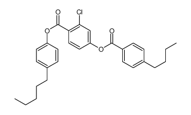 (4-pentylphenyl) 4-(4-butylbenzoyl)oxy-2-chlorobenzoate结构式