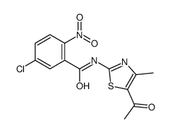 N-(5-acetyl-4-methyl-1,3-thiazol-2-yl)-5-chloro-2-nitrobenzamide Structure