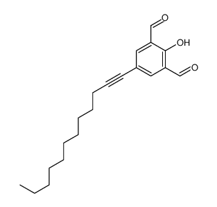 5-dodec-1-ynyl-2-hydroxybenzene-1,3-dicarbaldehyde结构式