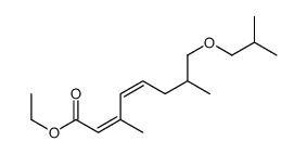 ethyl 3,7-dimethyl-8-(2-methylpropoxy)octa-2,4-dienoate结构式