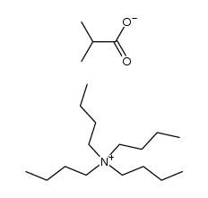 tetrabutylammonium 2-methylpropionate Structure