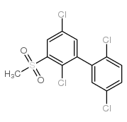 3-甲基磺酰基-2,2’,5,5’-四氯联苯结构式