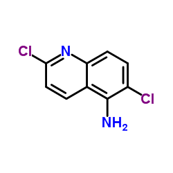 2,6-二氯-5-氨基喹啉结构式