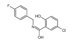 5-chloro-N-[(4-fluorophenyl)methyl]-2-hydroxybenzamide Structure