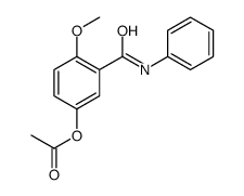 [4-methoxy-3-(phenylcarbamoyl)phenyl] acetate结构式