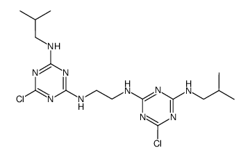 6,6'-dichloro-N4,N4'-diisobutyl-N2,N2'-ethane-1,2-diyl-bis-[1,3,5]triazine-2,4-diamine Structure