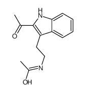 N-[2-(2-acetyl-1H-indol-3-yl)ethyl]acetamide结构式