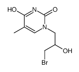 1-(3-bromo-2-hydroxypropyl)-5-methylpyrimidine-2,4-dione Structure