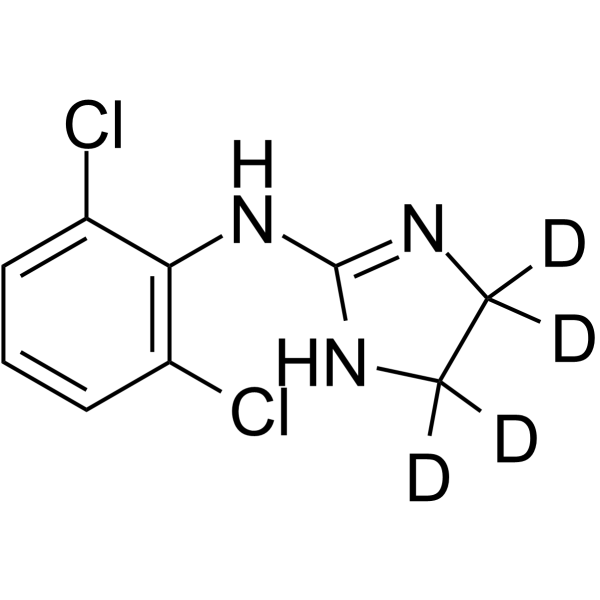 盐酸可乐定 d4结构式