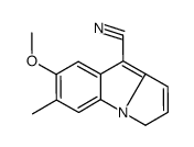 6-methoxy-7-methyl-1H-pyrrolo[1,2-a]indole-4-carbonitrile结构式