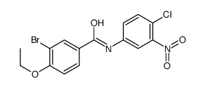 3-bromo-N-(4-chloro-3-nitrophenyl)-4-ethoxybenzamide Structure
