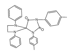 6,9-diphenyl-1,3-di-p-tolyl-1,3,6,9-tetraaza-spiro[4.4]nonane-2,4-dione Structure