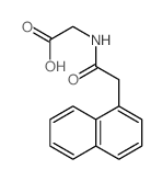 (1-萘乙酰基)氨基]乙酸结构式