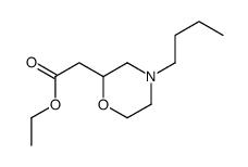 ethyl 2-(4-butylmorpholin-2-yl)acetate Structure