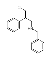 Benzeneethanamine, b-(chloromethyl)-N-(phenylmethyl)- Structure