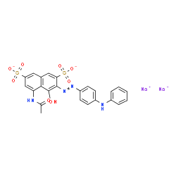 5-(Acetylamino)-4-hydroxy-3-[[4-(phenylamino)phenyl]azo]-2,7-naphthalenedisulfonic acid disodium salt Structure