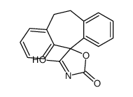 10,11-Dihydrospiro[5H-dibenzo[a,d]cycloheptene-5,5'-oxazolidine]-2',4'-dione Structure