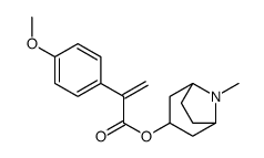 (8-methyl-8-azabicyclo[3.2.1]octan-3-yl) 2-(4-methoxyphenyl)prop-2-enoate结构式