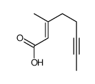 3-methyloct-2-en-6-ynoic acid结构式