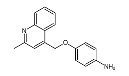 4-[(2-甲基-4-喹啉)甲氧基]苯胺结构式