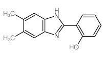 2-(5,6-二甲基-2-苯并咪唑)苯酚结构式