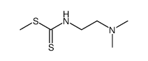 [2-(dimethylamino)ethyl]carbamodithioic acid methyl ester Structure
