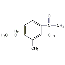 2,3-二甲基-4-乙基苯乙酮结构式