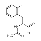 N-乙酰基-2-氟-DL-苯丙氨酸结构式