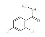 2,4-dichloro-N-methyl-benzamide结构式