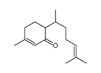 3-methyl-6-(6-methylhept-5-en-2-yl)cyclohex-2-en-1-one结构式