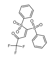 β-trifluoroacetylketene diphenyldithioacetal tetroxide Structure