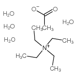 Tetraethylammonium acetate tetrahydrate structure