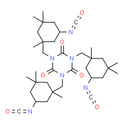 3,3',3''-[(1H,3H,5H)-2,4,6-trioxo-1,3,5-triazine-1,3,5-triyltris(methylene)]tris[3,5,5-trimethylcyclohexyl] triisocyanate结构式