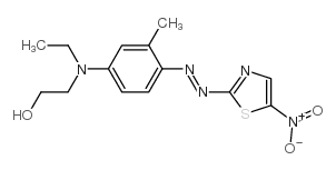 2-[ethyl[3-methyl-4-[(5-nitrothiazol-2-yl)azo]phenyl]amino]ethanol Structure