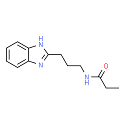 N-[3-(1H-苯并咪唑-2-基)丙基]丙酰胺结构式