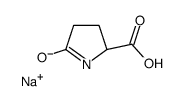 sodium 5-oxo-D-prolinate Structure