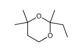 2,4,4-trimethyl-2-ethyl-1,3-dioxane结构式