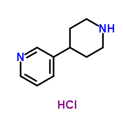 3-(4-Piperidinyl)pyridine hydrochloride (1:1) structure