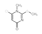 4(1H)-Pyrimidinone,6-chloro-1-methyl-2-(methylthio)- Structure