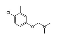 1-(4-chloro-3-methyl-phenoxy)-N,N-dimethyl-methanamine结构式