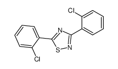 3,5-bis(2-chlorophenyl)-1,2,4-thiadiazole Structure