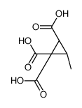 (2R,3R)-3-methylcyclopropane-1,1,2-tricarboxylic acid结构式