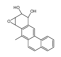 Benz(a)anthracene,8,9,10,11-tetrahydro-10,11-dihydroxy-8,9-epoxy-7-methyl-,anti结构式