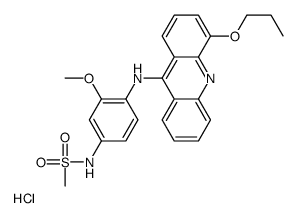 N-[3-methoxy-4-[(4-propoxyacridin-9-yl)amino]phenyl]methanesulfonamide,hydrochloride Structure