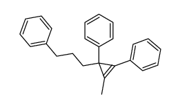1,3-diphenyl-2-methyl-3-(3-phenylpropyl)cyclopropene Structure