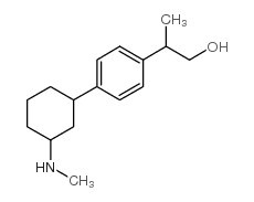 beta-Methyl-4-(3-(methylamino)cyclohexyl)benzeneethanol结构式