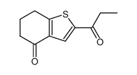 2-propionyl-6,7-dihydrobenzo[b]thiophen-4(5H)one Structure