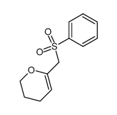 3,4-dihydro-6-[(benzenesulfonyl)methyl]-2H-pyran Structure