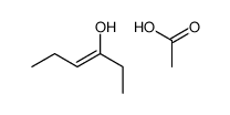 acetic acid,hex-3-en-3-ol Structure