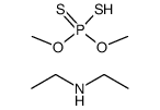 diethylammonium O,O-dimethyl phosphorodithioate结构式